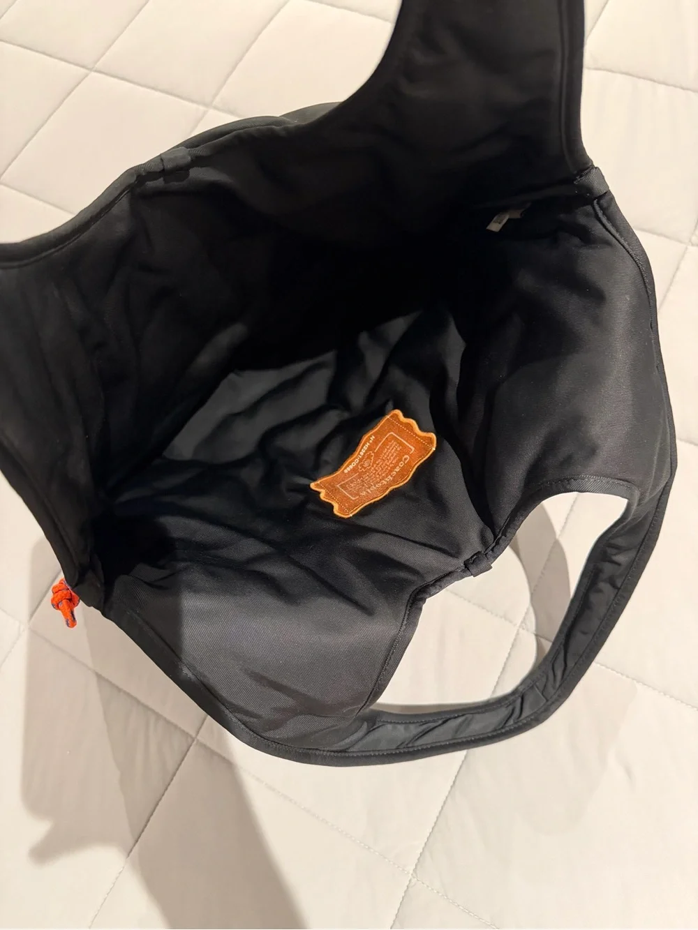 Coachtopia Loop Black Quilted Cloud Tote
